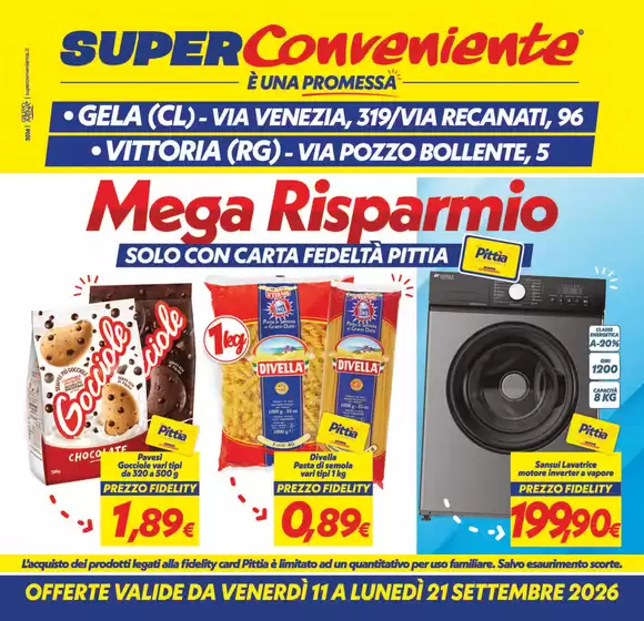 Volantino SuperConveniente | Mega Risparmio | 2026-09-11T00:00:00.000Z - 2026-09-21T00:00:00.000Z