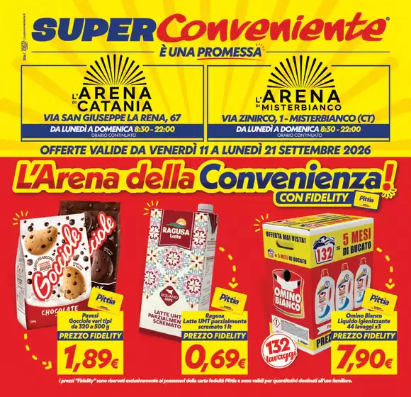 Volantino SuperConveniente | L'arena della convenienza! | 2026-09-11T00:00:00.000Z - 2026-09-21T00:00:00.000Z