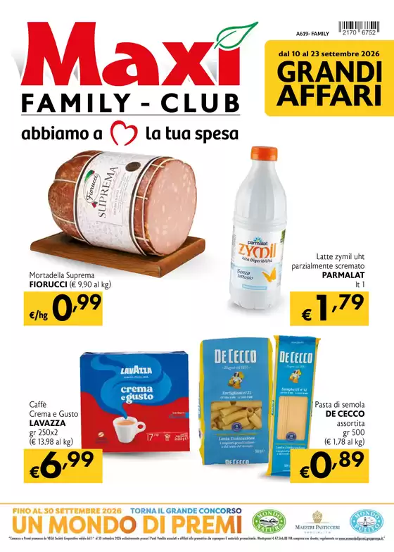 Volantino Maxì Family | Grandi affari | 2026-09-10T00:00:00.000Z - 2026-09-23T00:00:00.000Z