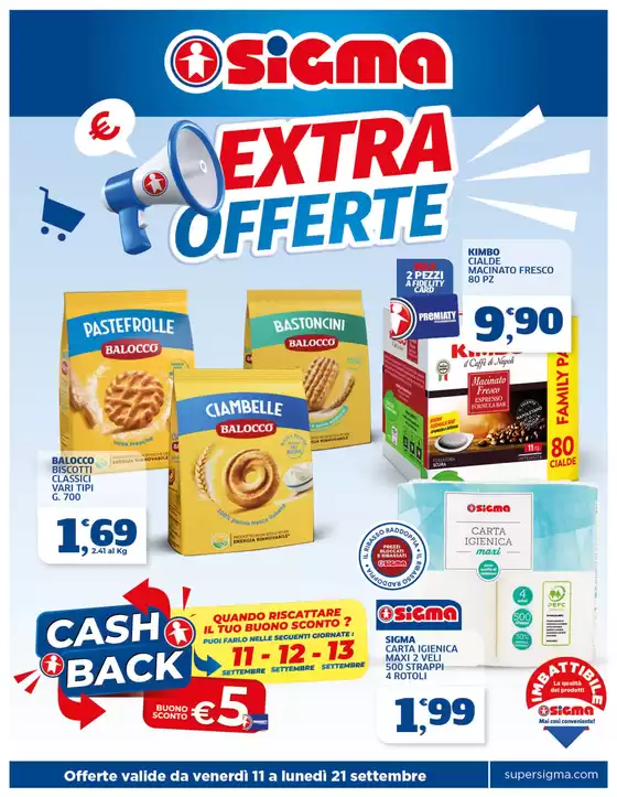 Volantino Sigma | Extra offerte | 2026-09-11T00:00:00.000Z - 2026-09-21T00:00:00.000Z