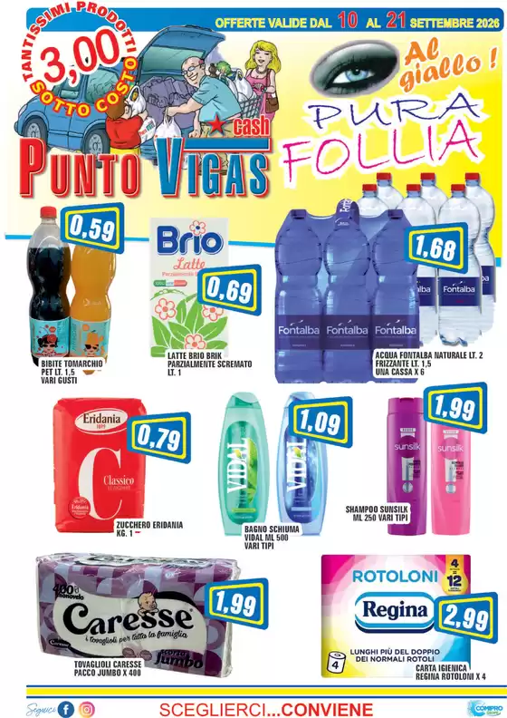 Volantino Punto Vigas | Pura follia | 2026-09-10T00:00:00.000Z - 2026-09-21T00:00:00.000Z