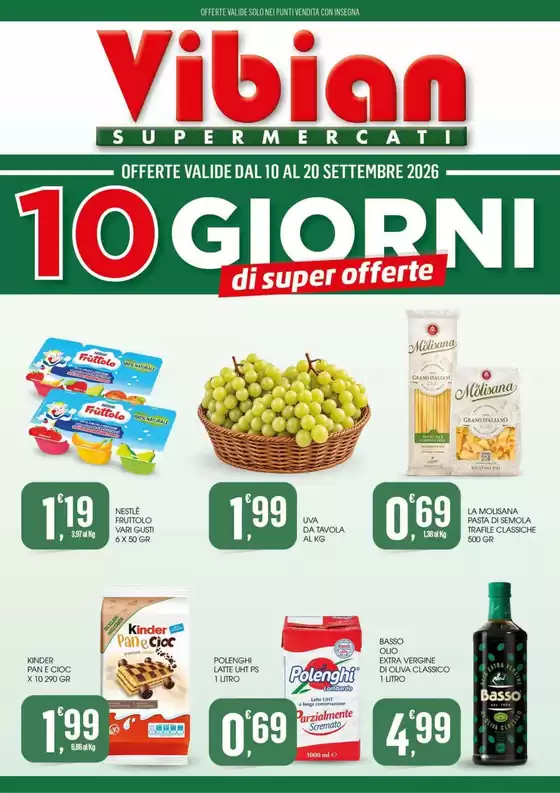 Volantino Vibian a Bologna | 10 giorni di super offerte | 2026-09-10T00:00:00.000Z - 2026-09-20T00:00:00.000Z