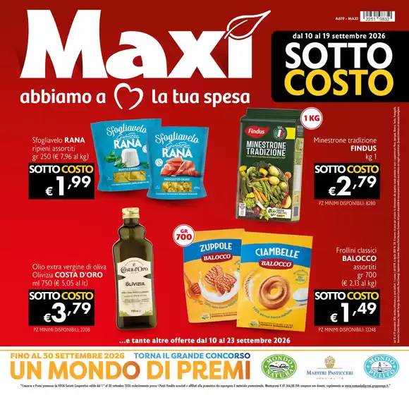 Volantino Maxì | Sotto costo | 2026-09-10T00:00:00.000Z - 2026-09-23T00:00:00.000Z