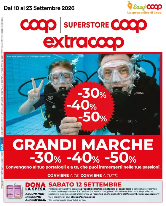 Volantino Superstore Coop a Ravenna | Grandi marche | 2026-09-10T00:00:00.000Z - 2026-09-23T00:00:00.000Z