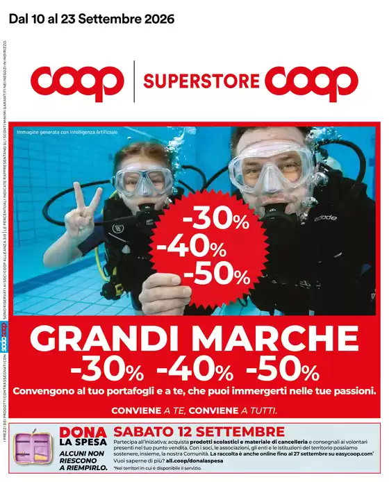 Volantino Superstore Coop a Fano | Grandi marche | 2026-09-10T00:00:00.000Z - 2026-09-23T00:00:00.000Z