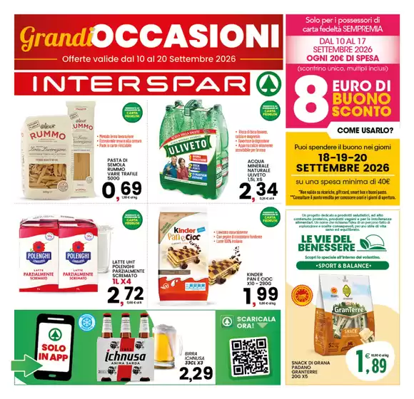 Volantino Interspar a Amantea | Grandi occasioni | 2026-09-10T00:00:00.000Z - 2026-09-20T00:00:00.000Z