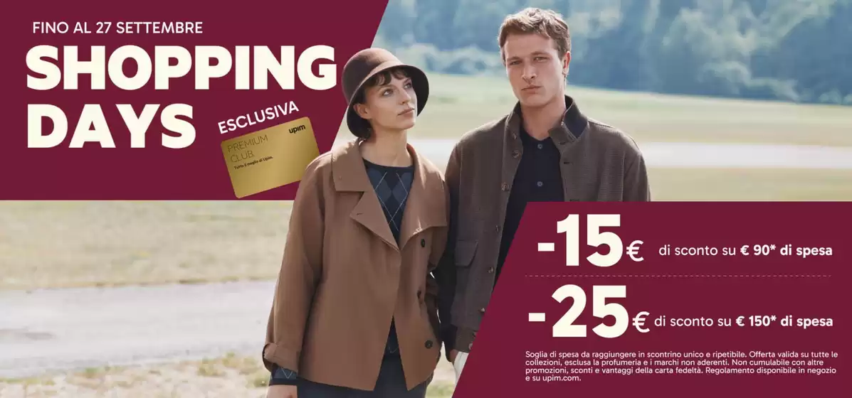 Volantino Upim a Breno | Shopping days | 2026-09-10T00:00:00.000Z - 2026-09-27T00:00:00.000Z