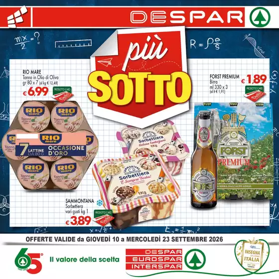 Volantino Despar a Vellezzo Bellini | piu Sotto | 2026-09-10T00:00:00.000Z - 2026-09-23T00:00:00.000Z