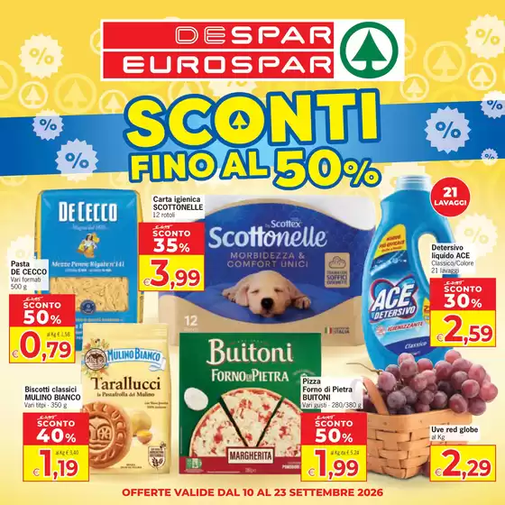 Volantino Despar | Sconti fino al 50% | 2026-09-10T00:00:00.000Z - 2026-09-23T00:00:00.000Z