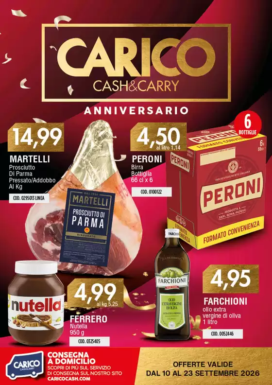 Volantino Carico Cash & Carry | Offerte | 2026-09-10T00:00:00.000Z - 2026-09-23T00:00:00.000Z