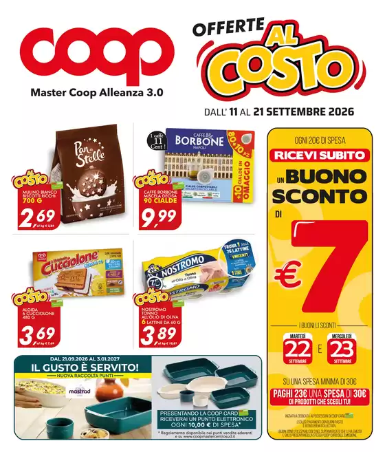 Volantino Coop a Trebisacce | Al costo | 2026-09-11T00:00:00.000Z - 2027-01-31T00:00:00.000Z