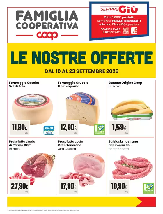 Volantino Coop | Le nostre offerte | 2026-09-10T00:00:00.000Z - 2026-09-23T00:00:00.000Z