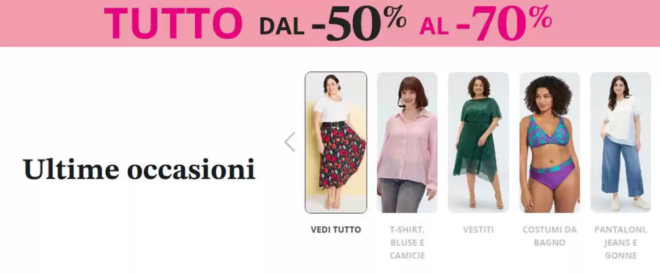 Volantino Fiorella Rubino a Mondovì | Saldi tutto dal -50% al -70% | 2026-09-10T00:00:00.000Z - 2026-09-30T00:00:00.000Z