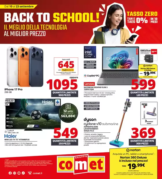 Volantino Comet a Teramo | Back to school | 2026-09-10T00:00:00.000Z - 2026-09-23T00:00:00.000Z