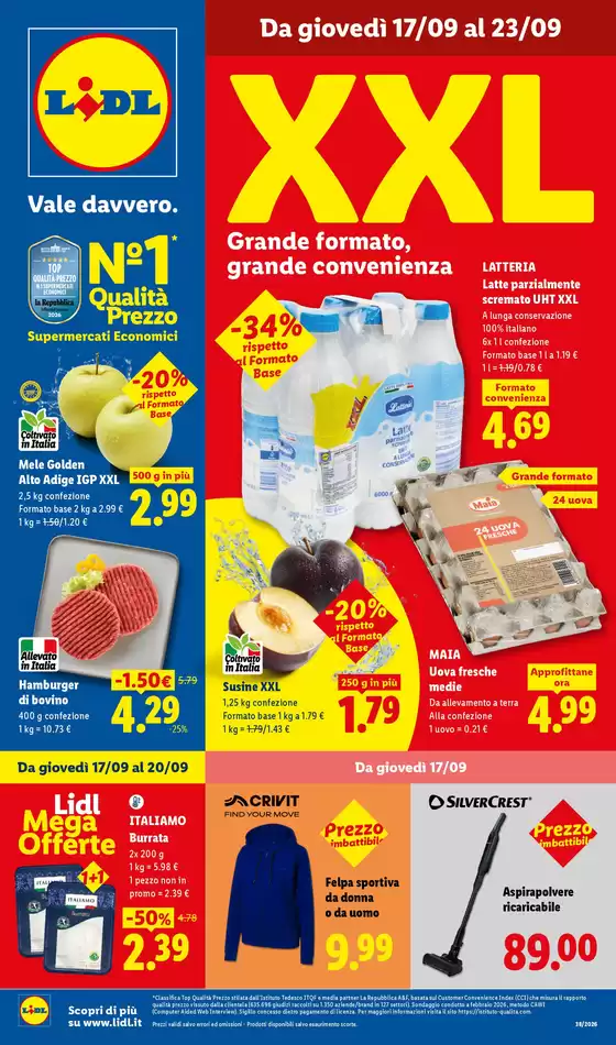 Volantino Lidl a | XXL | 2026-09-17T00:00:00.000Z - 2026-09-23T00:00:00.000Z