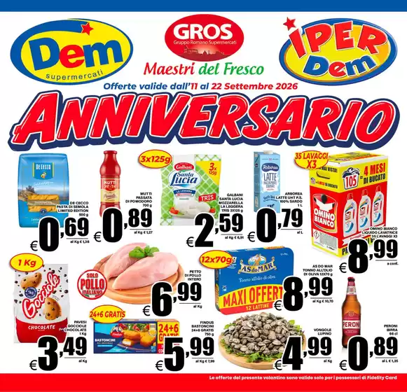 Volantino Dem a Savignone | Anniversario | 2026-09-14T00:00:00.000Z - 2026-09-22T00:00:00.000Z