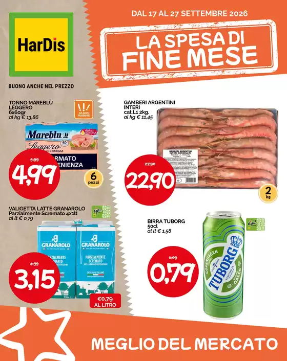 Volantino Hardis | La spesa di fine mese | 2026-09-17T00:00:00.000Z - 2026-09-27T00:00:00.000Z