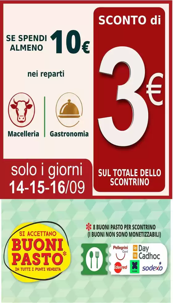 Volantino PrimoPrezzo | Sconti di 3€ | 2026-09-14T00:00:00.000Z - 2026-09-16T00:00:00.000Z