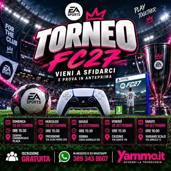 Volantino Yammo a Genova | Offerte esclusive per i nostri clienti | 2026-09-20T00:00:00.000Z - 2026-09-26T00:00:00.000Z