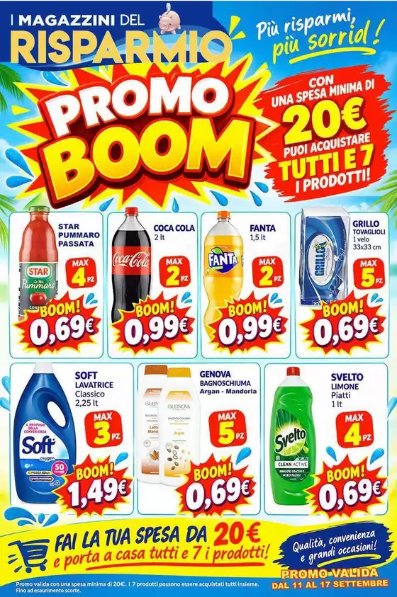 Volantino Magazzini del Risparmio a Melilli | Promo boom | 2026-09-11T00:00:00.000Z - 2026-09-17T00:00:00.000Z