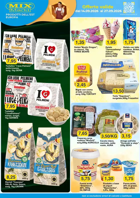 Volantino Mix Markt a Bressanvido | Prodotti Dell'Est Europa | 2026-09-14T00:00:00.000Z - 2026-09-27T00:00:00.000Z