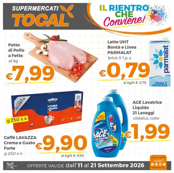 Volantino Tocal | Il rientro che conviene! | 2026-09-14T00:00:00.000Z - 2026-09-21T00:00:00.000Z