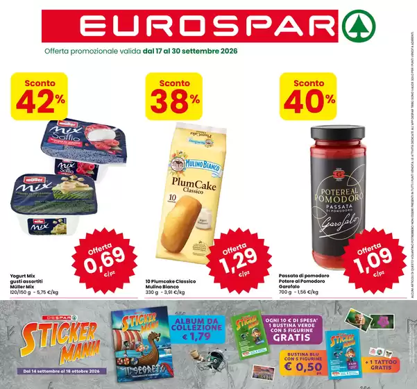 Volantino Eurospar a Bardolino | OFFERTE | 2026-09-14T00:00:00.000Z - 2026-10-18T00:00:00.000Z