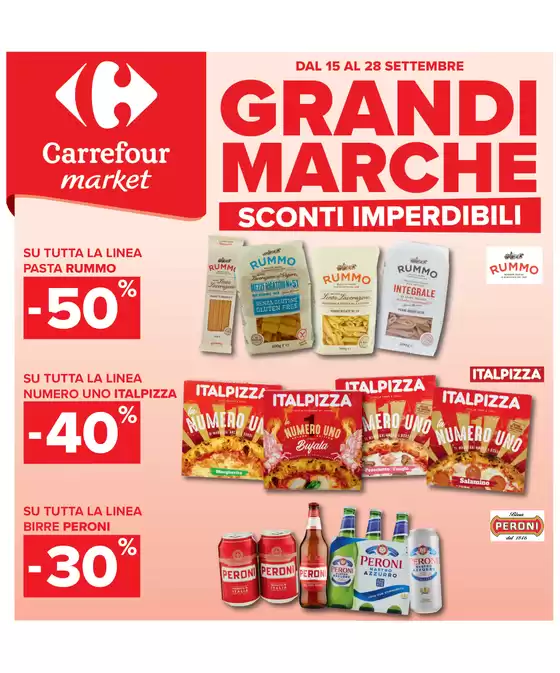 Volantino Carrefour Market a Platania | Grandi Marche Sconti Imperdibili | 2026-09-15T00:00:00.000Z - 2026-09-28T00:00:00.000Z