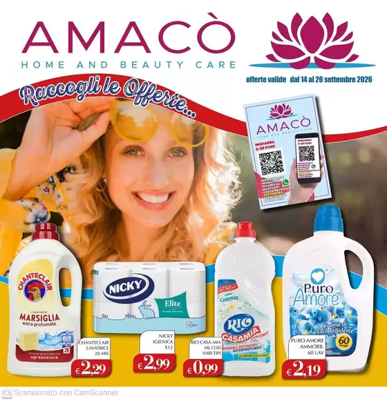 Volantino Amacò a Mezzago | Raccogli le offerte | 2026-09-14T00:00:00.000Z - 2026-09-26T00:00:00.000Z