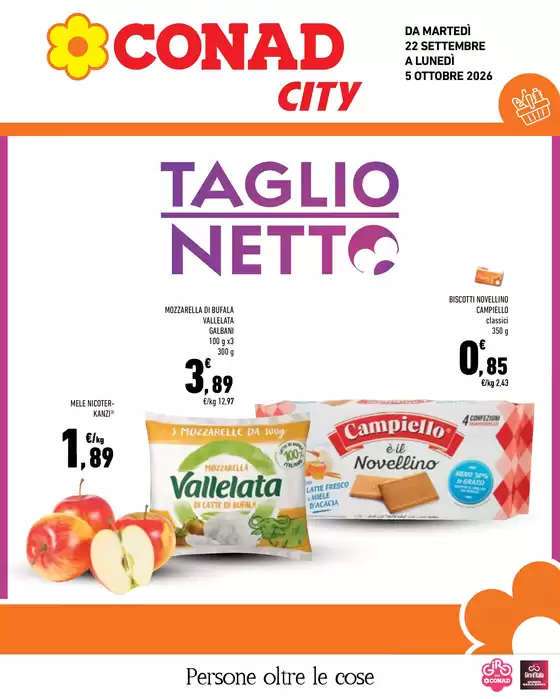 Volantino Conad City a Albiano | Taglio netto | 2026-09-22T00:00:00.000Z - 2026-10-05T00:00:00.000Z