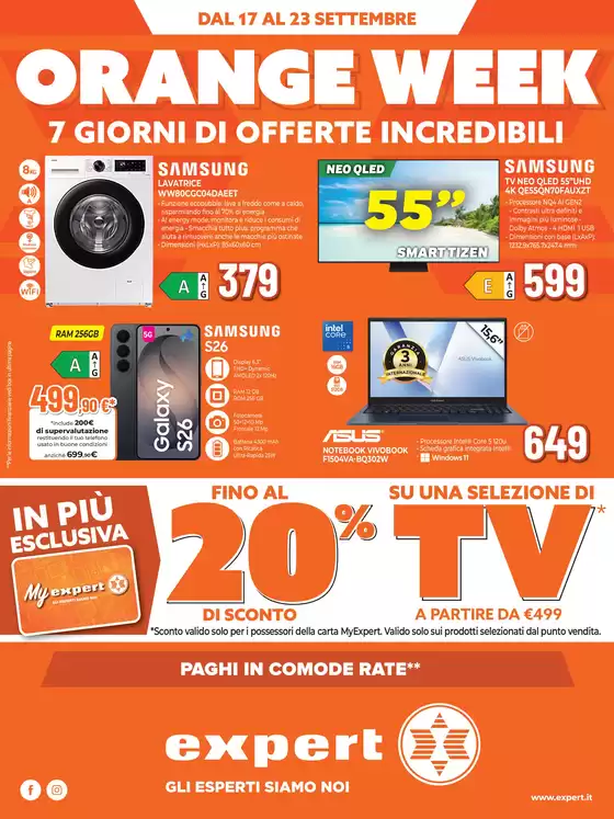 Volantino Expert a Buccinasco | Orange week | 2026-09-17T00:00:00.000Z - 2026-09-23T00:00:00.000Z