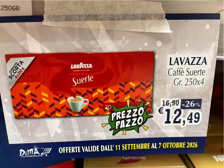 Volantino Supermercato Dima a Cairo Montenotte | Offerte | 2026-09-11T00:00:00.000Z - 2026-10-07T00:00:00.000Z