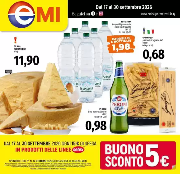 Volantino Emi a Acquasparta | Dal 17 al 30 settembre 2026 | 2026-09-17T00:00:00.000Z - 2026-09-30T00:00:00.000Z