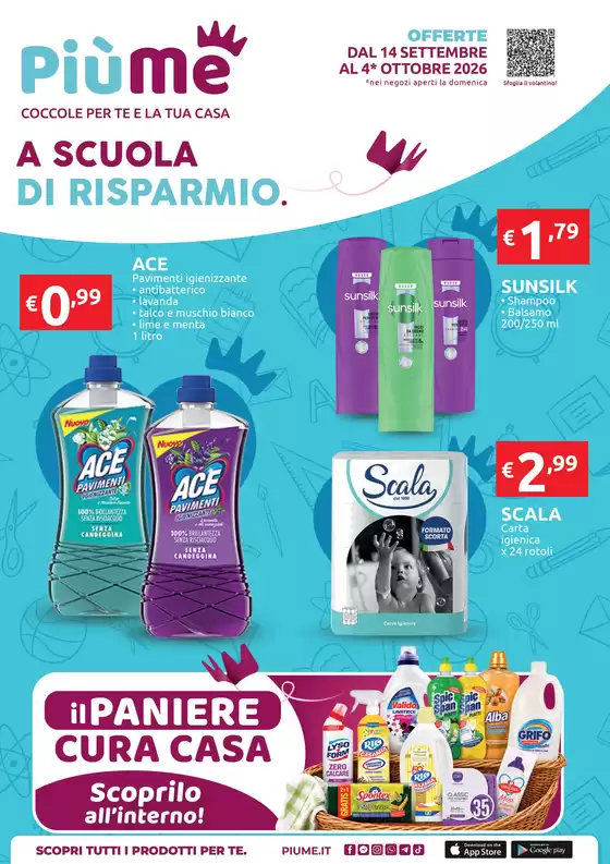 Volantino PiùMe a Milano | A scuola di risparmio | 2026-09-15T00:00:00.000Z - 2026-10-04T00:00:00.000Z