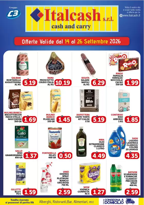 Volantino Italcash | OFFERTE VALIDE DAL 14 AL 26 SETTEMBRE 2026 -00000 | 2026-09-14T00:00:00.000Z - 2026-09-26T00:00:00.000Z