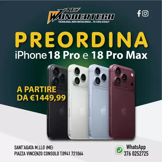 Volantino New Wondertech | Le migliori offerte per gli acquirenti parsimoniosi | 2026-09-15T00:00:00.000Z - 2026-09-20T00:00:00.000Z
