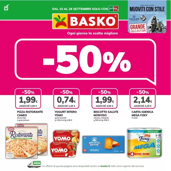 Volantino Basko | Sconto 50 | 2026-09-15T00:00:00.000Z - 2026-09-28T00:00:00.000Z