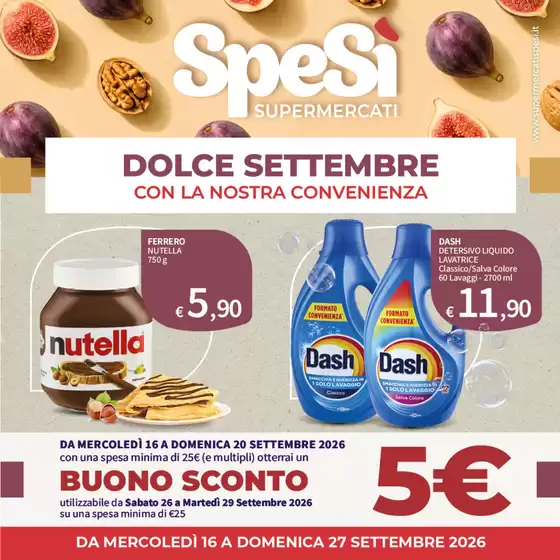 Volantino SpeSì | Dolce settembre | 2026-09-16T00:00:00.000Z - 2026-09-27T00:00:00.000Z
