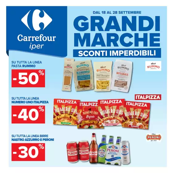 Volantino Carrefour Ipermercati | Grandi Marche | 2026-09-18T00:00:00.000Z - 2026-09-28T00:00:00.000Z