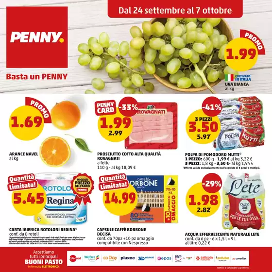 Volantino PENNY a Cerro al Lambro | Dal 24 settembre al 7 ottobre | 2026-09-24T00:00:00.000Z - 2026-10-07T00:00:00.000Z