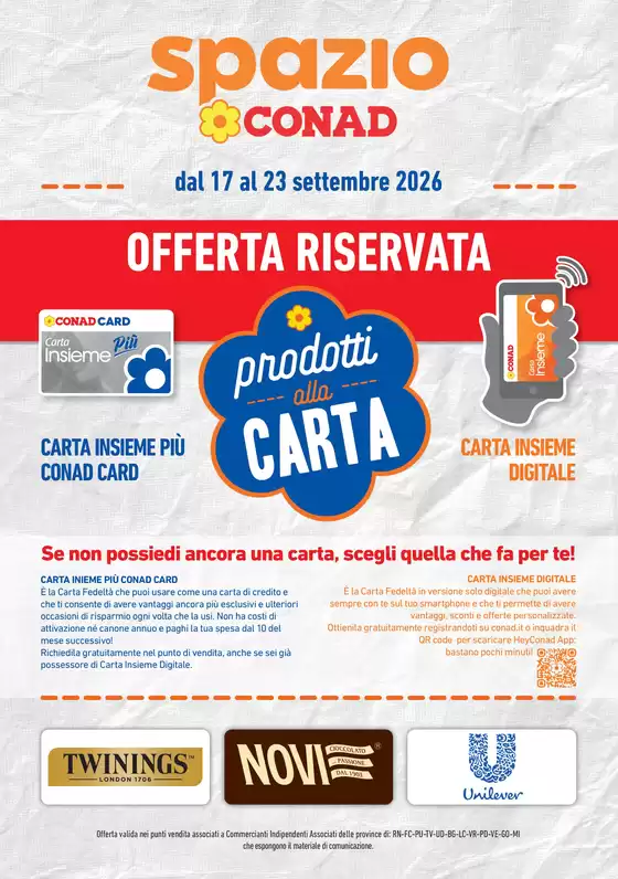 Volantino Spazio Conad a San Bartolomeo In Bosco | PRODOTTI ALLA CARTA | 2026-09-17T00:00:00.000Z - 2026-09-23T00:00:00.000Z