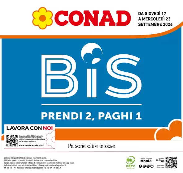 Volantino Conad a Bra | BIS | 2026-09-17T00:00:00.000Z - 2026-09-23T00:00:00.000Z