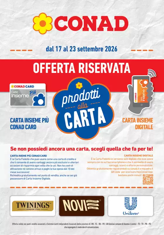 Volantino Conad | PRODOTTI ALLA CARTA | 2026-09-17T00:00:00.000Z - 2026-09-23T00:00:00.000Z