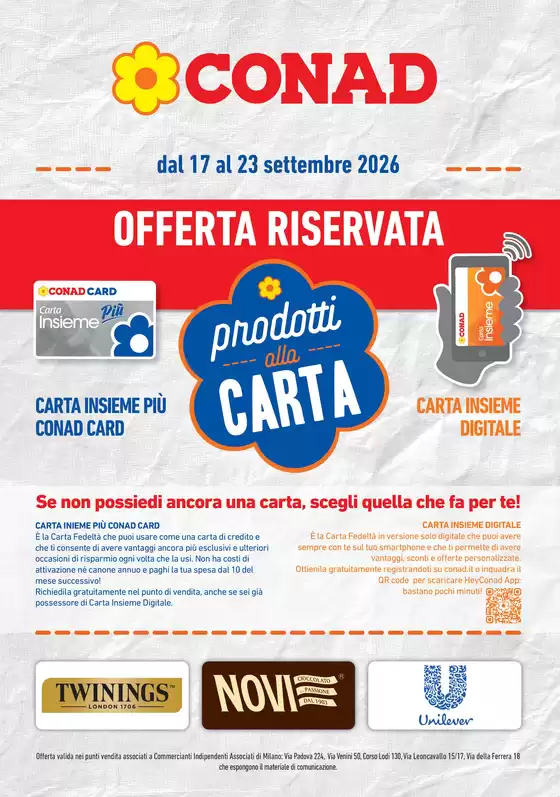 Volantino Conad a Marudo | PRODOTTI ALLA CARTA | 2026-09-17T00:00:00.000Z - 2026-09-23T00:00:00.000Z