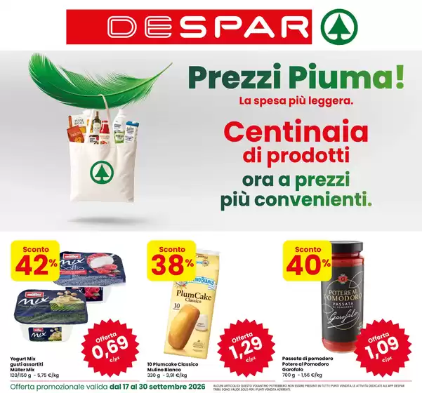 Volantino Despar a Anguillara Veneta | OFFERTE | 2026-09-17T00:00:00.000Z - 2026-09-30T00:00:00.000Z