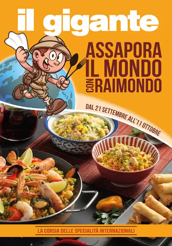 Volantino Il Gigante a Abbiategrasso | Assapora il mondo con Raimondo | 2026-09-21T00:00:00.000Z - 2026-10-11T00:00:00.000Z