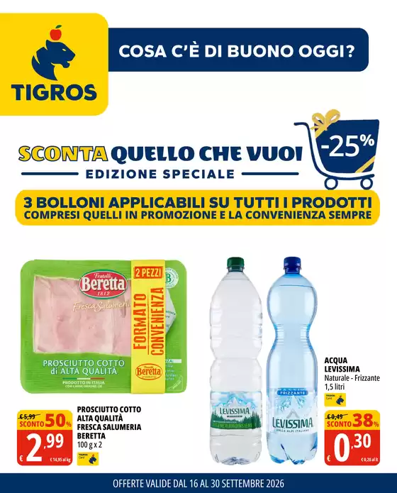 Volantino Tigros | Sconta quello che vuoi | 2026-09-16T00:00:00.000Z - 2026-09-30T00:00:00.000Z