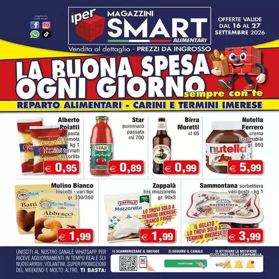 Volantino Magazzini Smart | La buona spesa ogni giorno | 2026-09-16T00:00:00.000Z - 2026-09-27T00:00:00.000Z
