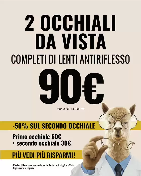 Volantino Lama Optical a Caivano | 2 occhiali da vista | 2026-09-16T00:00:00.000Z - 2026-09-30T00:00:00.000Z