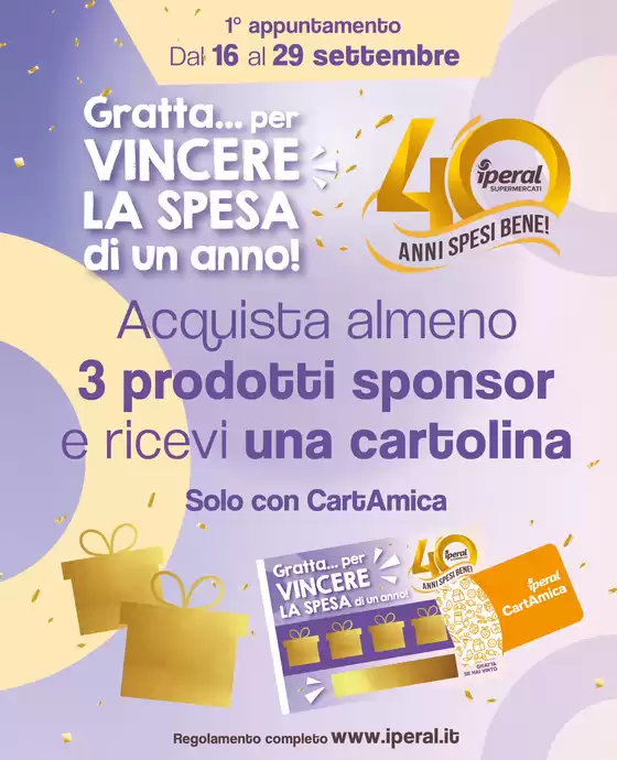 Volantino Iperal | Gratta... per vincere la spesa di un anno! | 2026-09-16T00:00:00.000Z - 2026-09-29T00:00:00.000Z